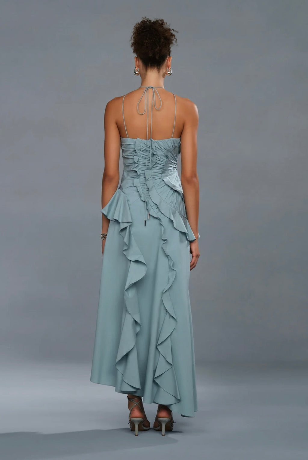 Cumulous Washed Cotton Pleated Dress