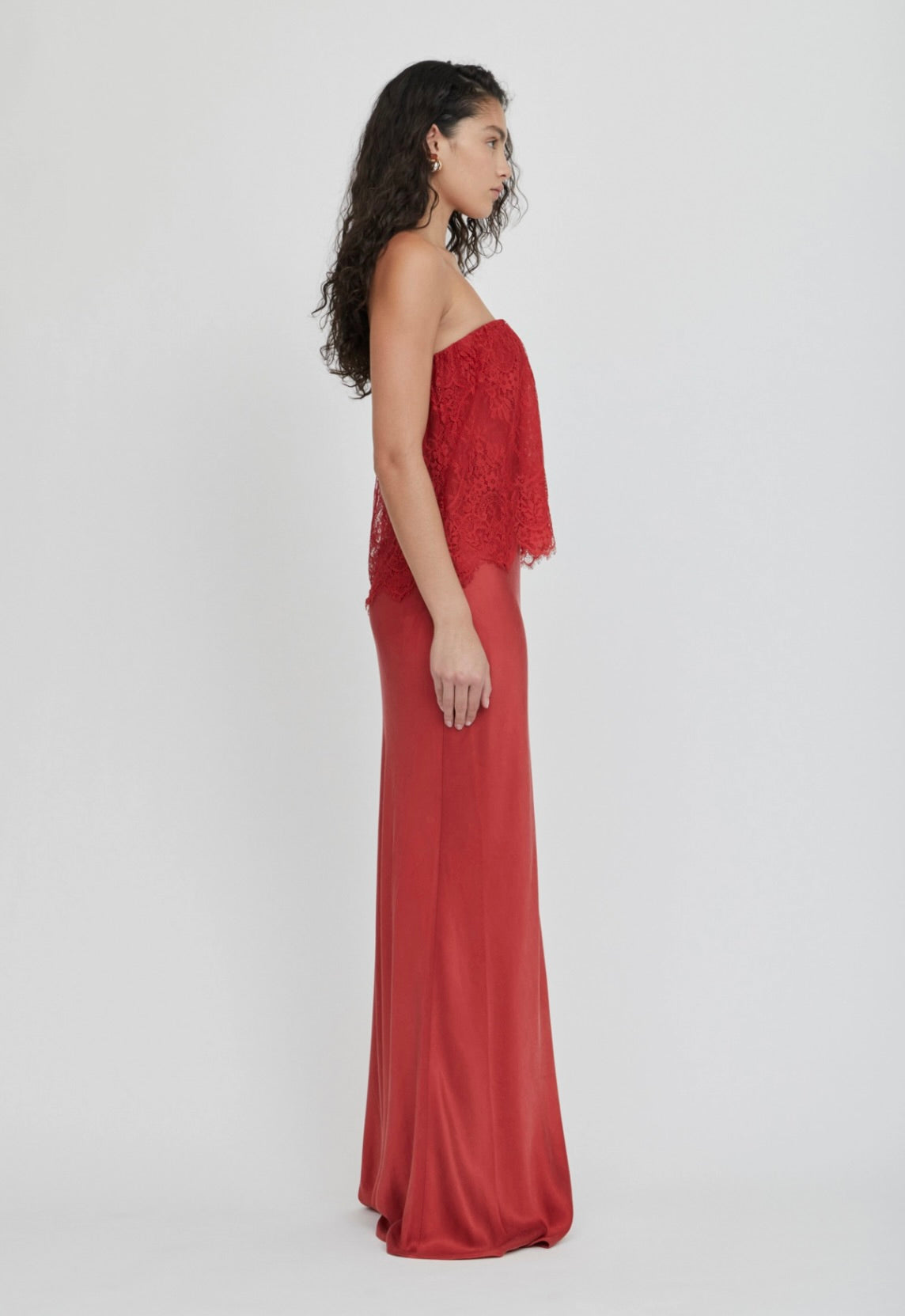 Crimson Bias Lace