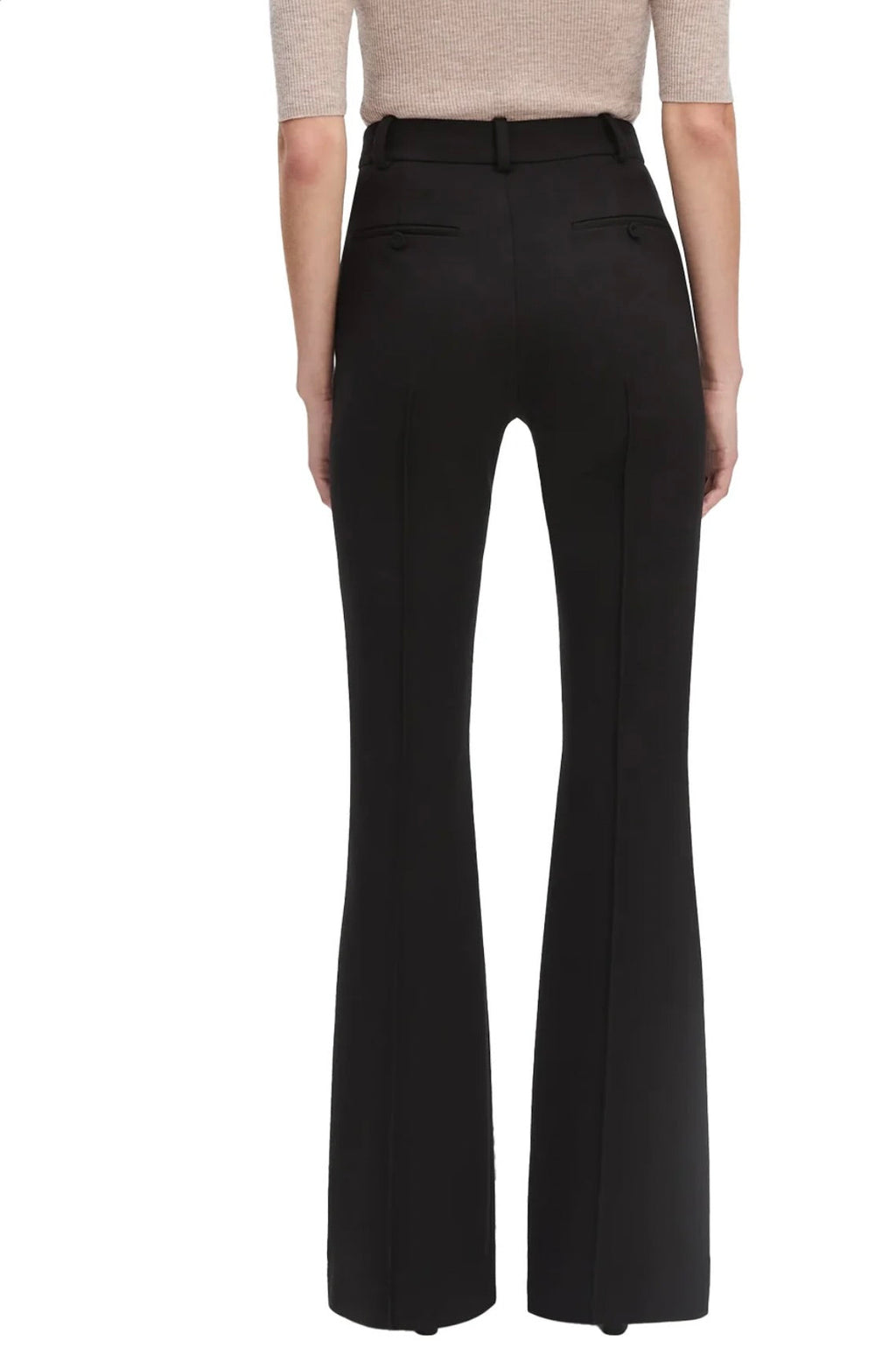 Hook & Zipper Closure High-Rise Leg-Lengthening Trousers