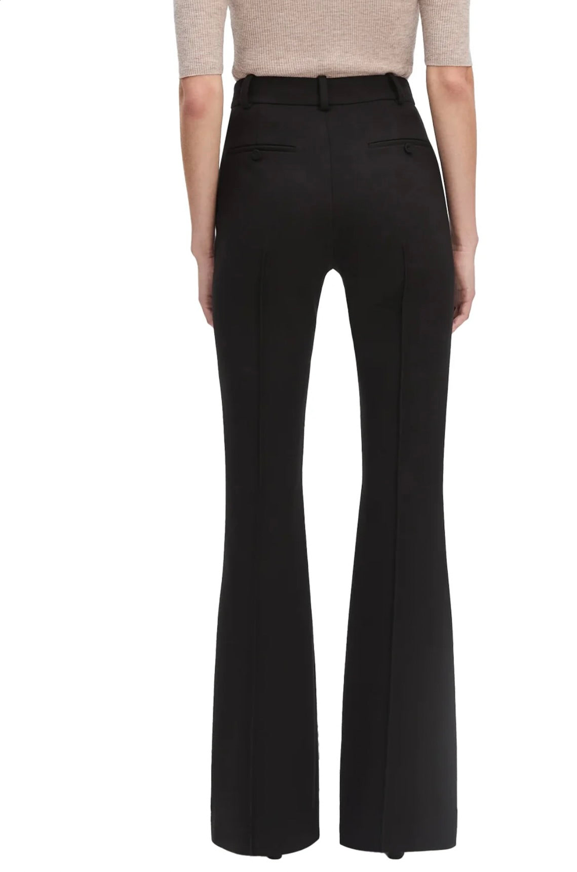Hook & Zipper Closure High-Rise Leg-Lengthening Trousers