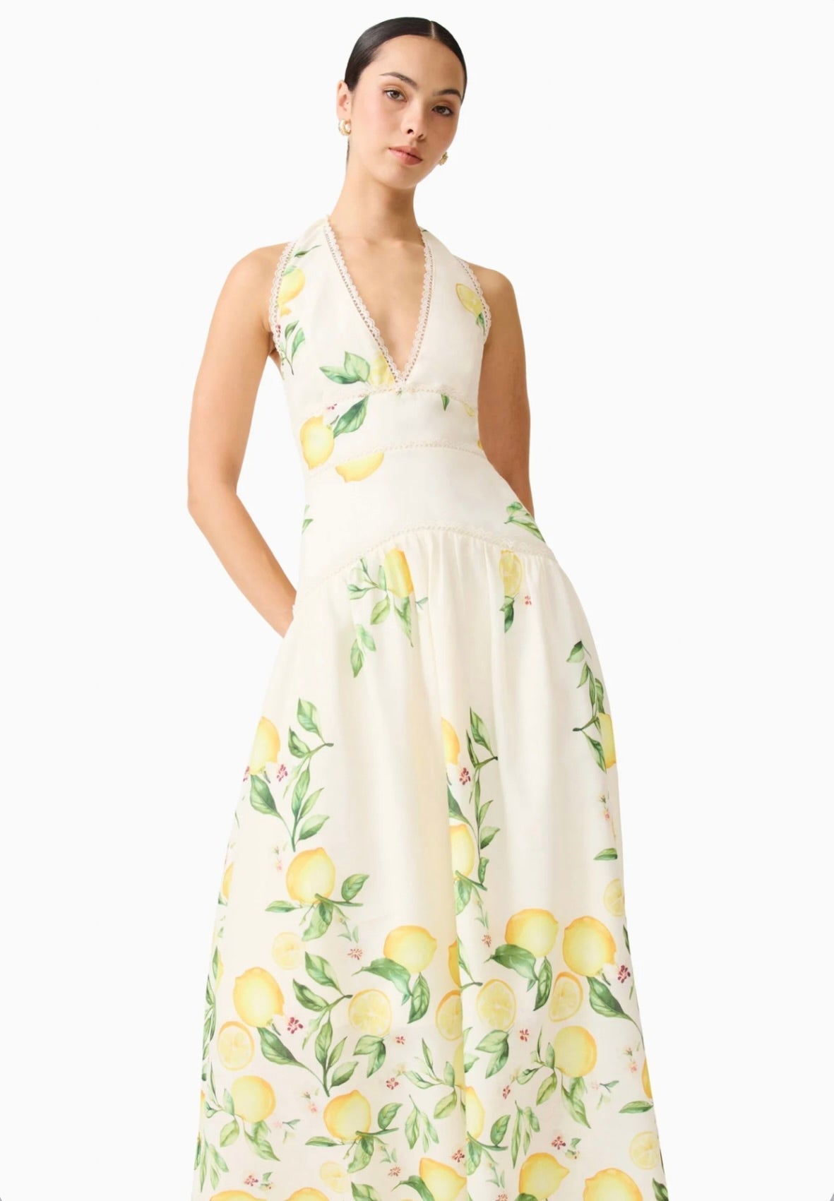 Shirred Flow Gown