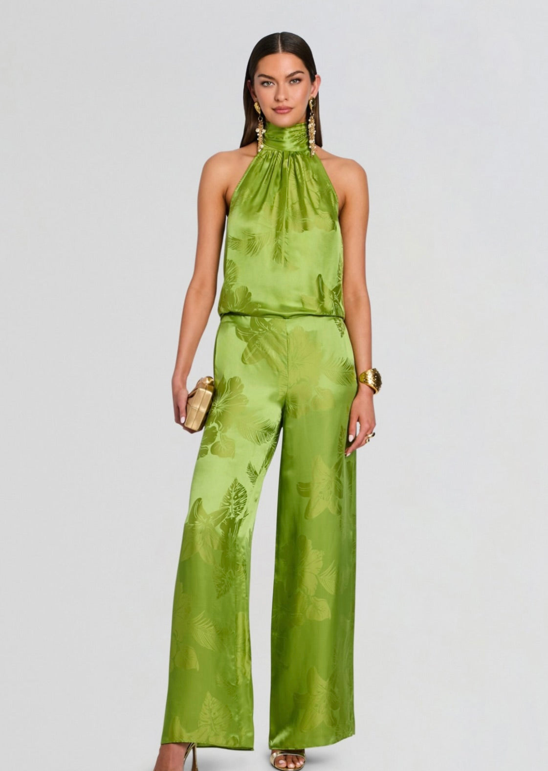 Mid-Rise Satin Pull-On