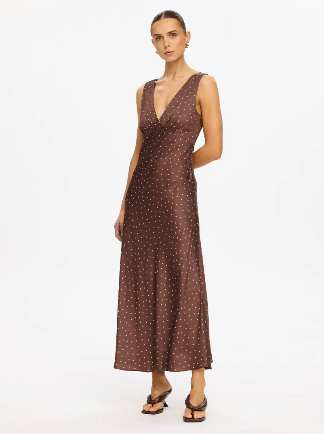 Chocolate Polka Drape