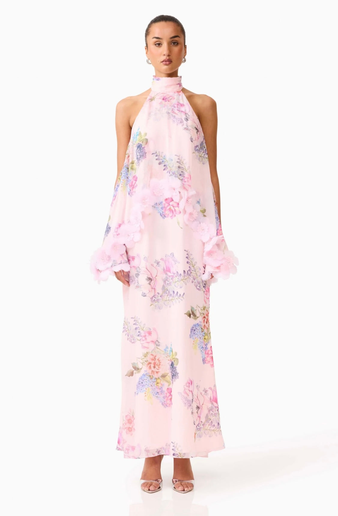 Pink Multi Floral Trim