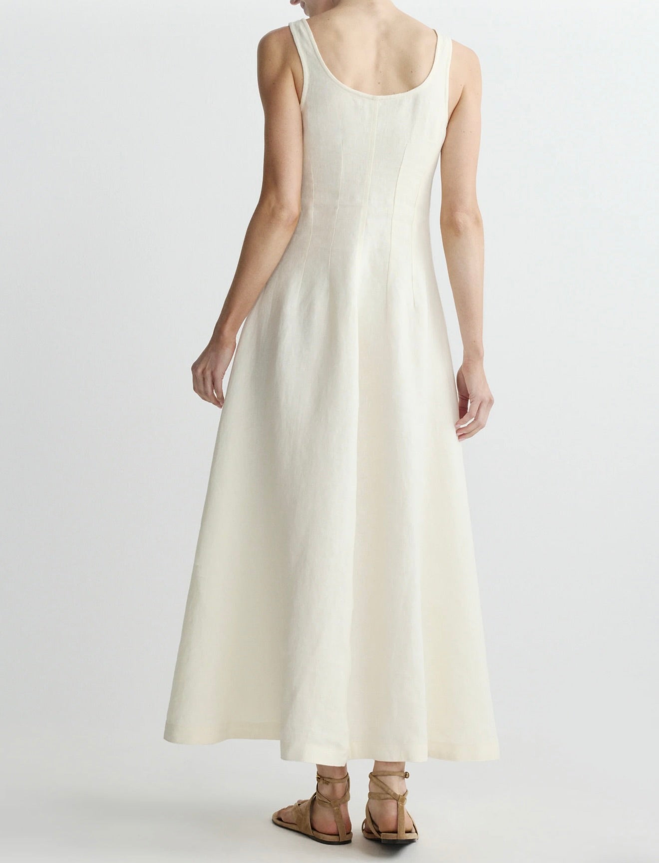 Crema Linen Button-Down
