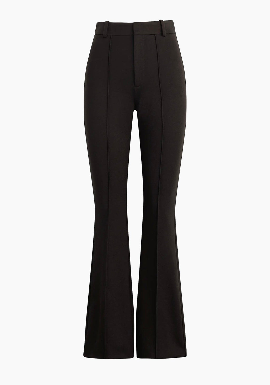 Hook & Zipper Closure High-Rise Leg-Lengthening Trousers