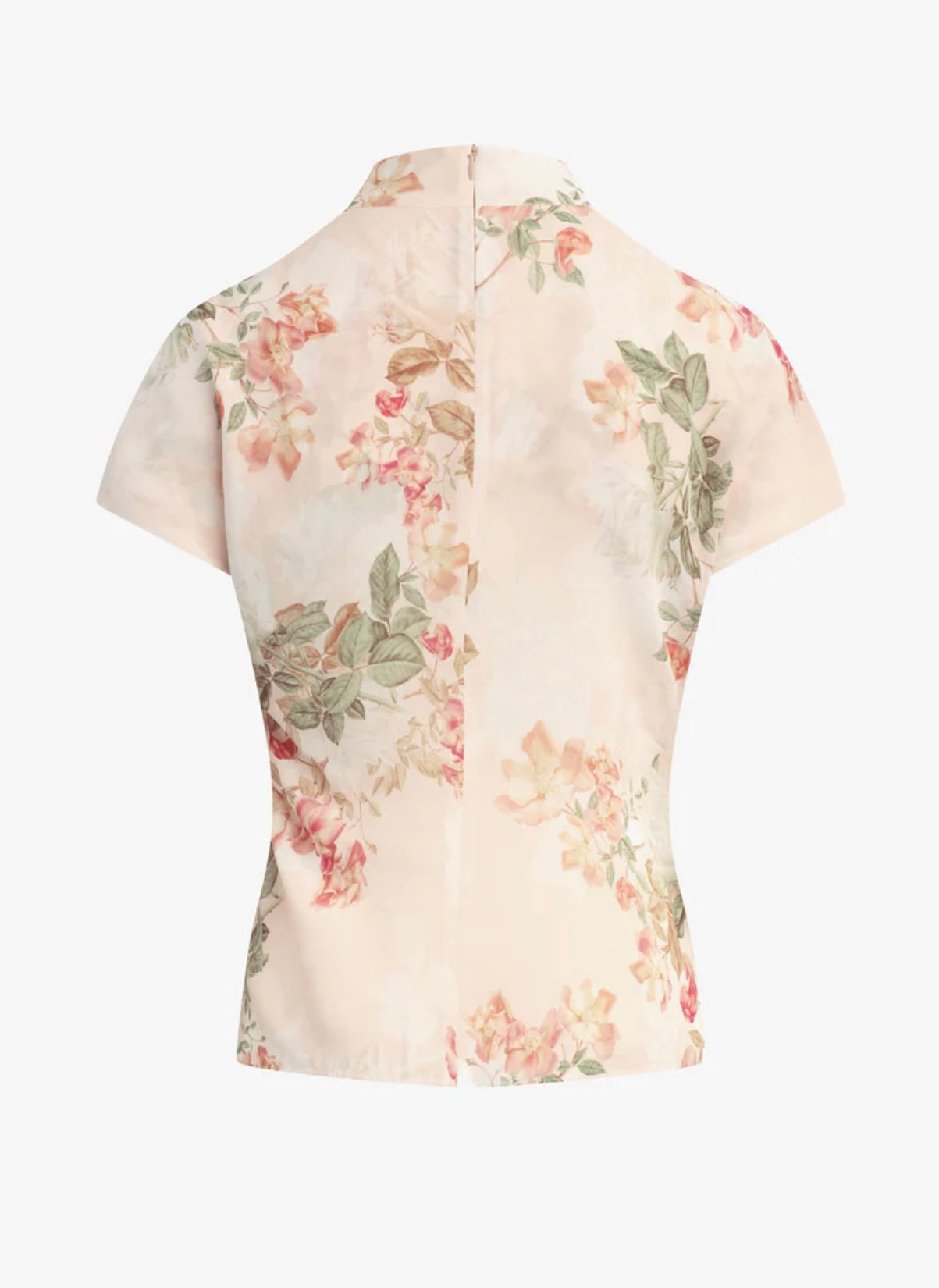 Peach Rose Mock Neck Top