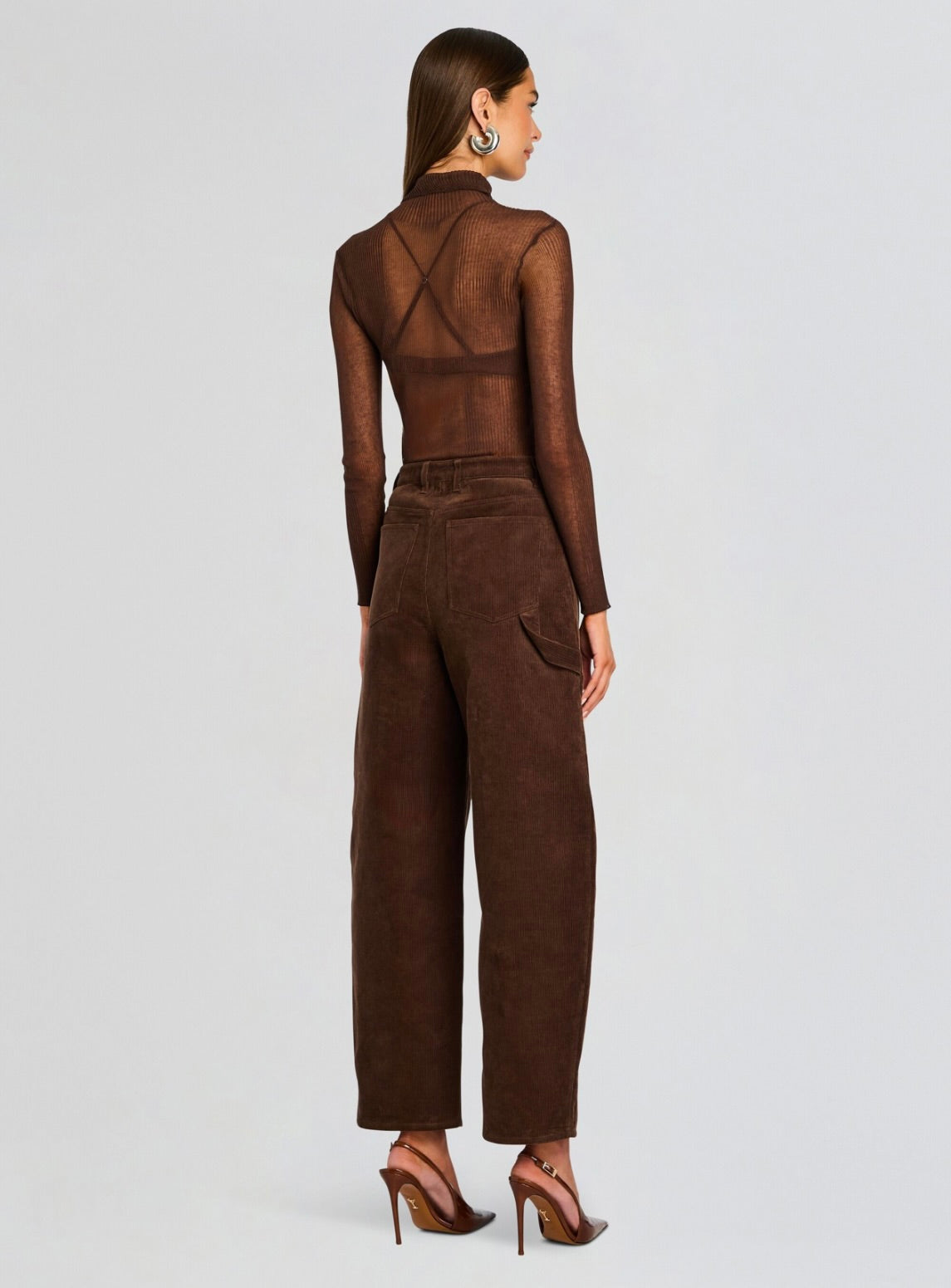 Front-Close Corduroy Cut
