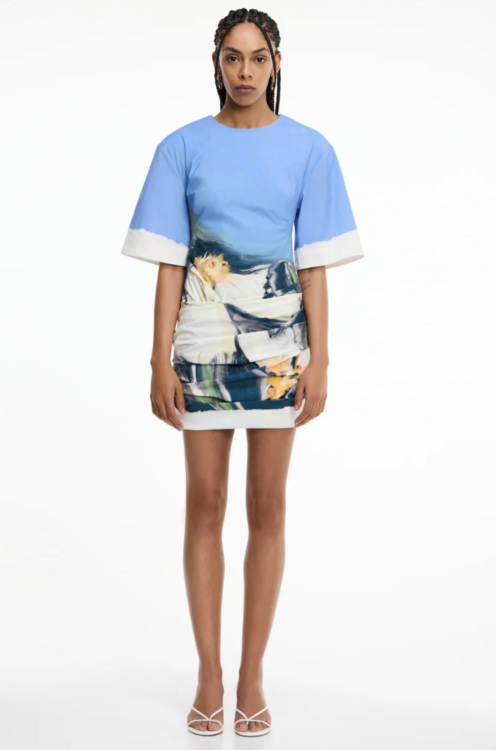Posy Impression Abstract Dress
