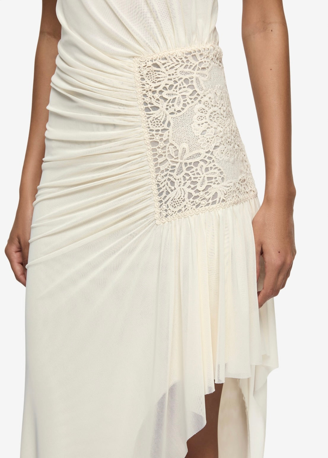 Buttercream Strapless Drape