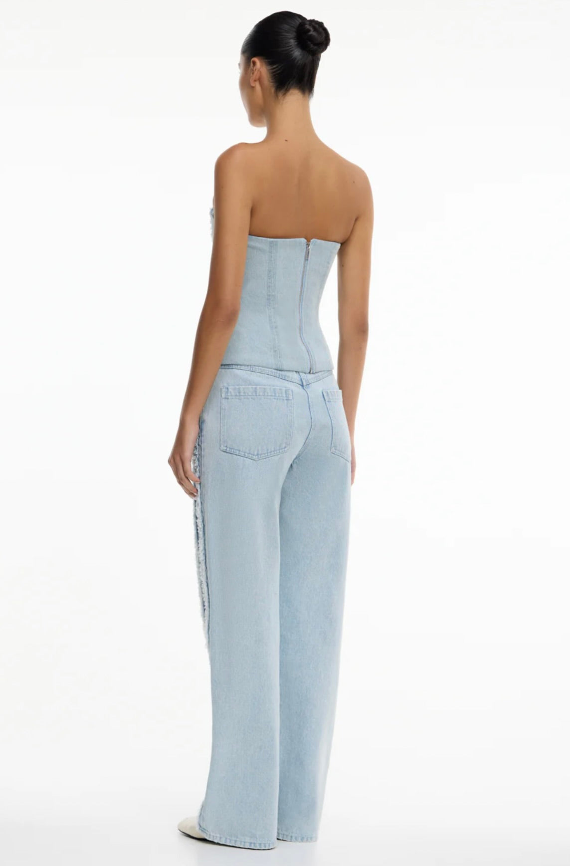 Blue Wash Frayed Straight