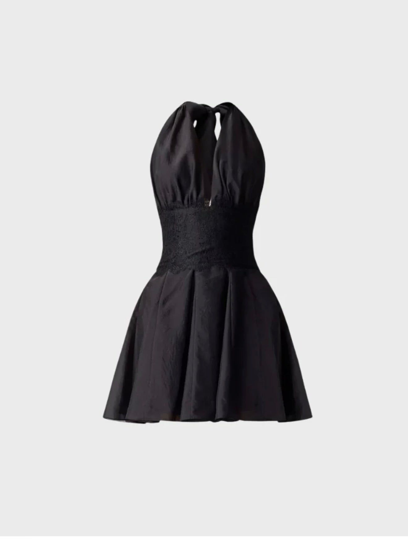 Black Organza Halter