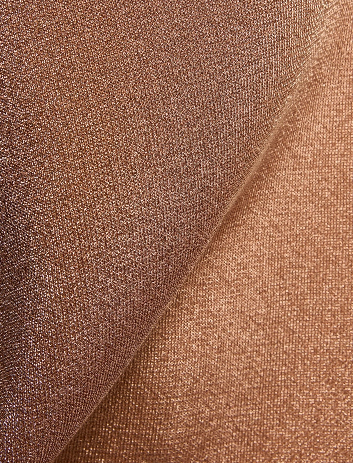 Fluid Shine Rust Halter Maxi Dress