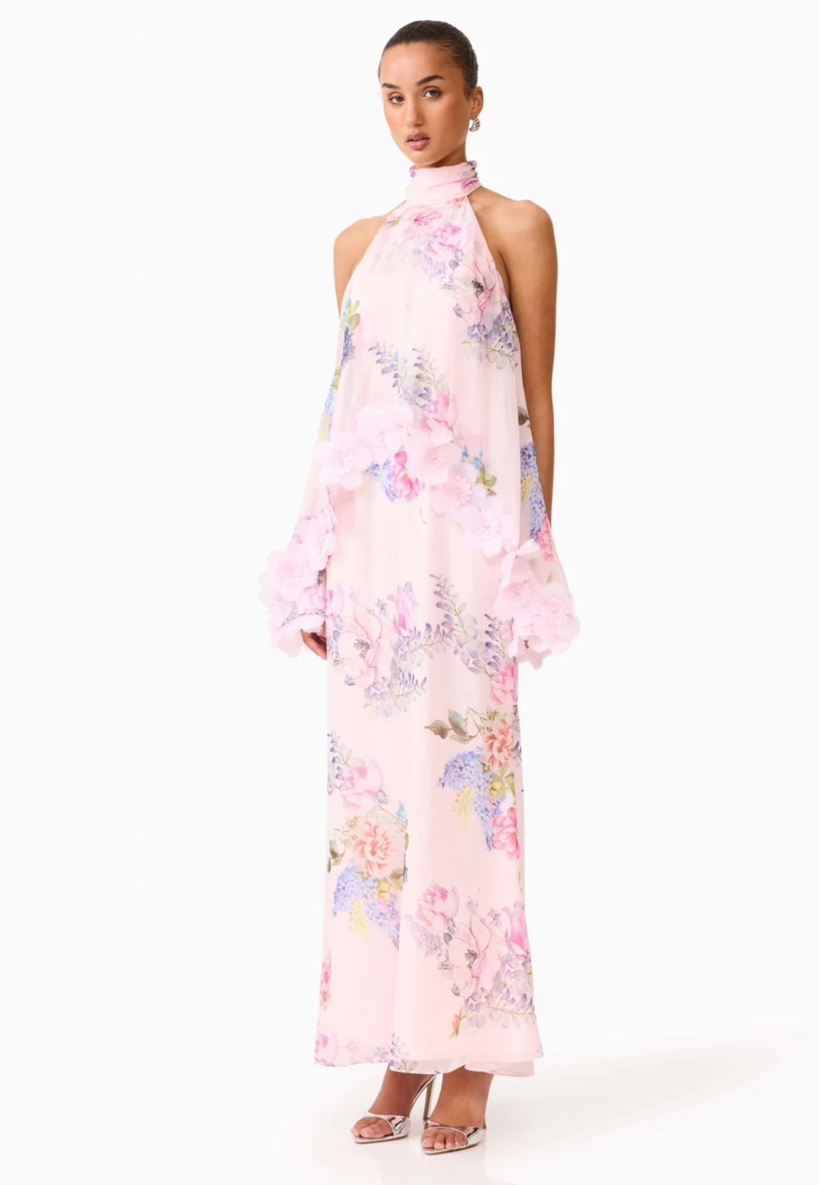 Pink Multi Floral Trim