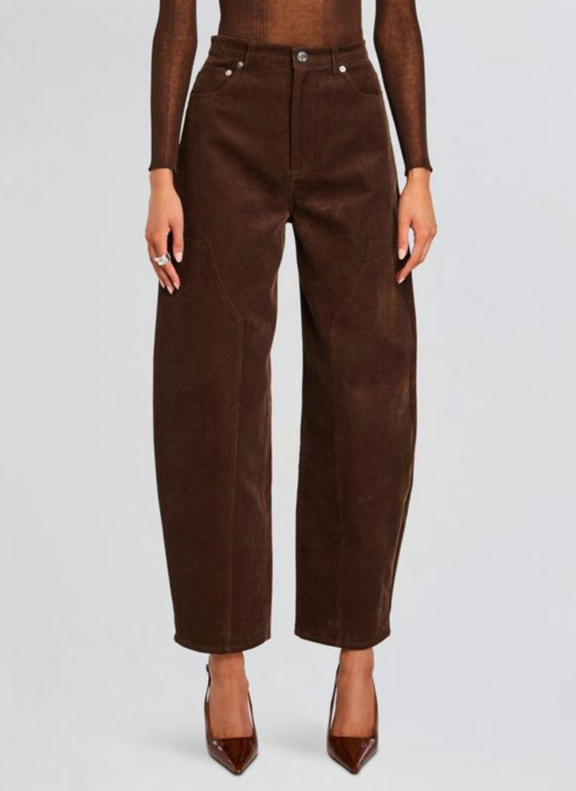 Front-Close Corduroy Cut