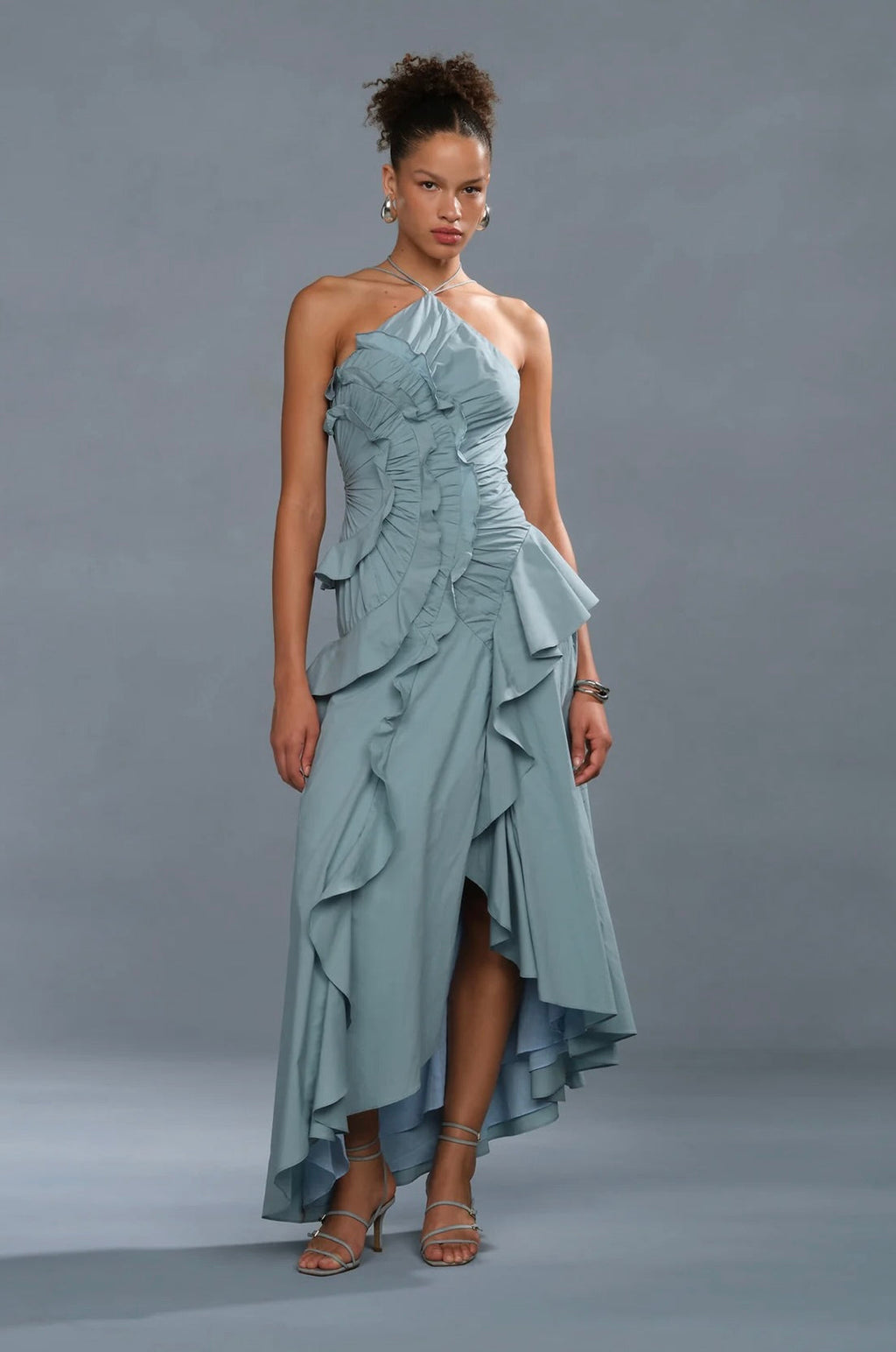 Cumulous Washed Cotton Pleated Dress