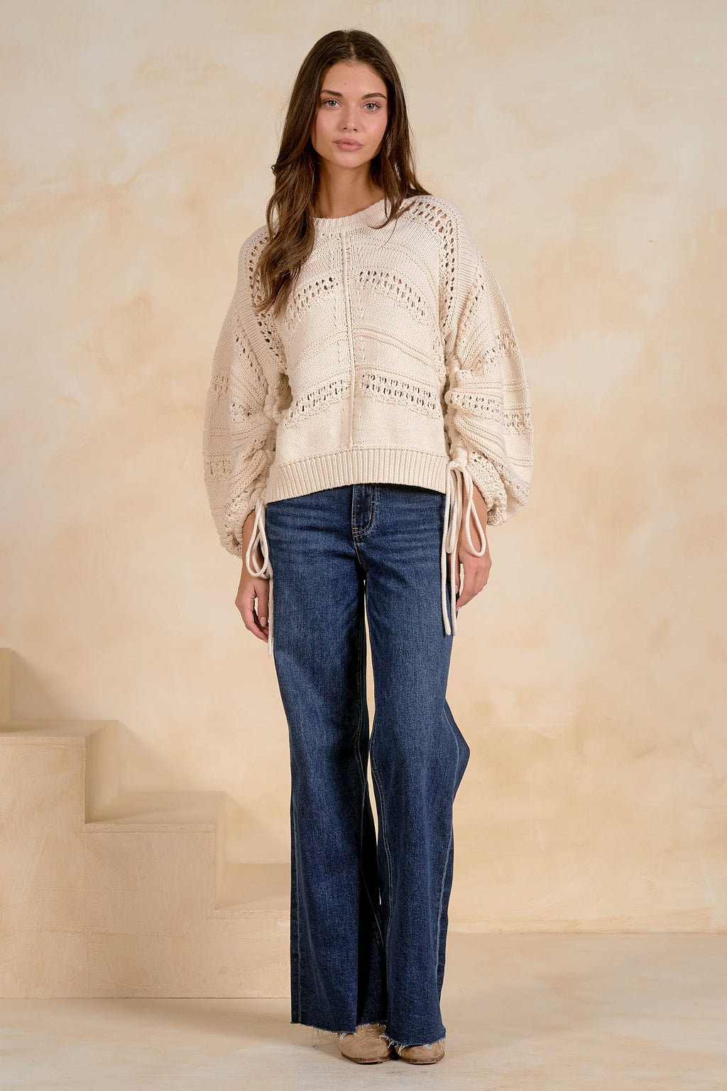 Soft Drape Crewneck for Day-to-Night