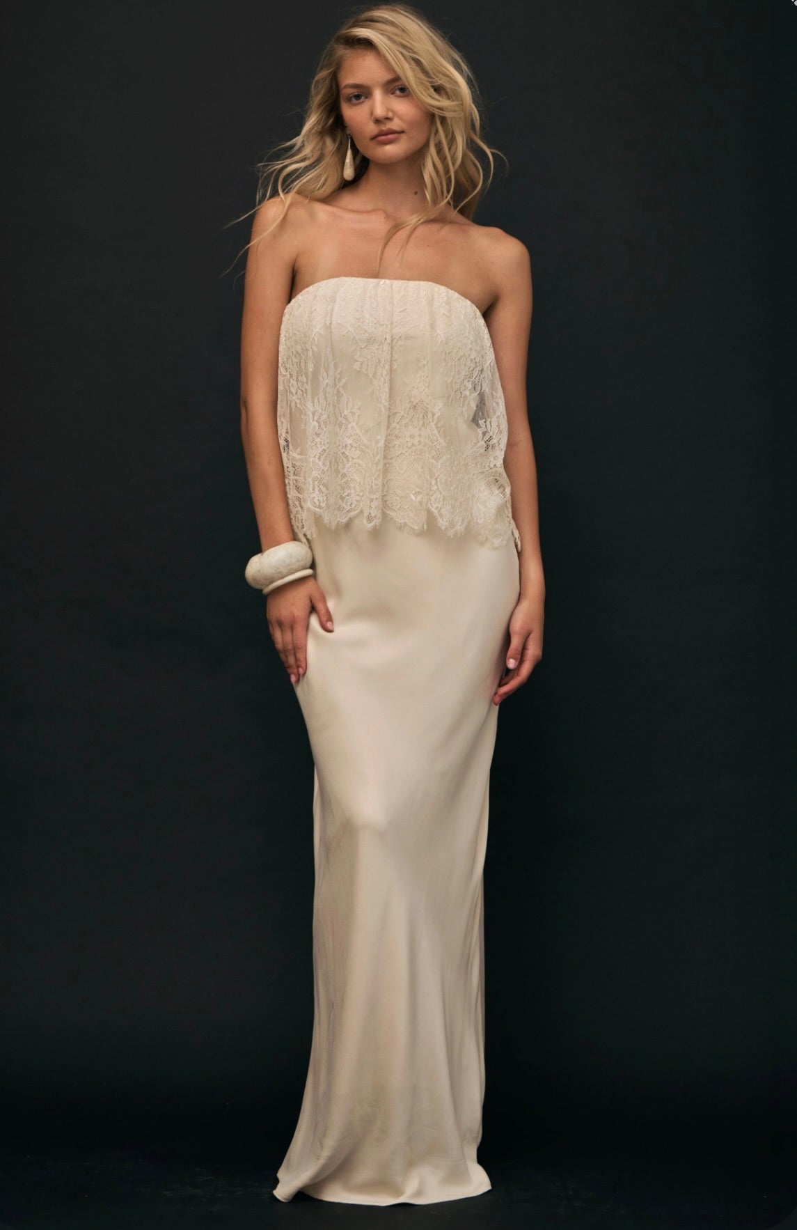 Buttercream Lace Strapless