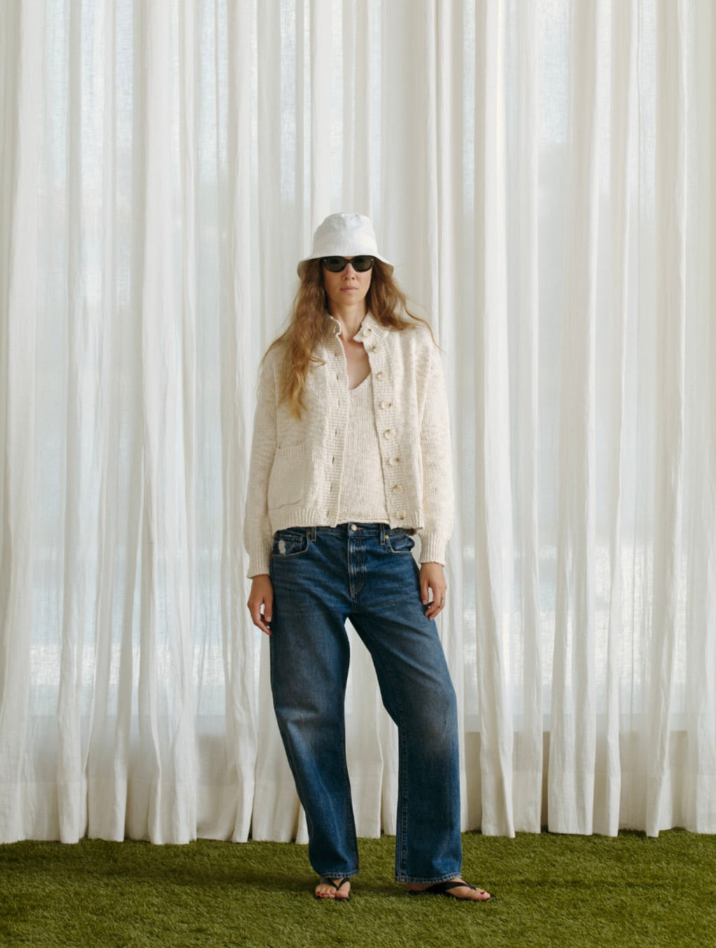 Ivory Cotton Cardigan