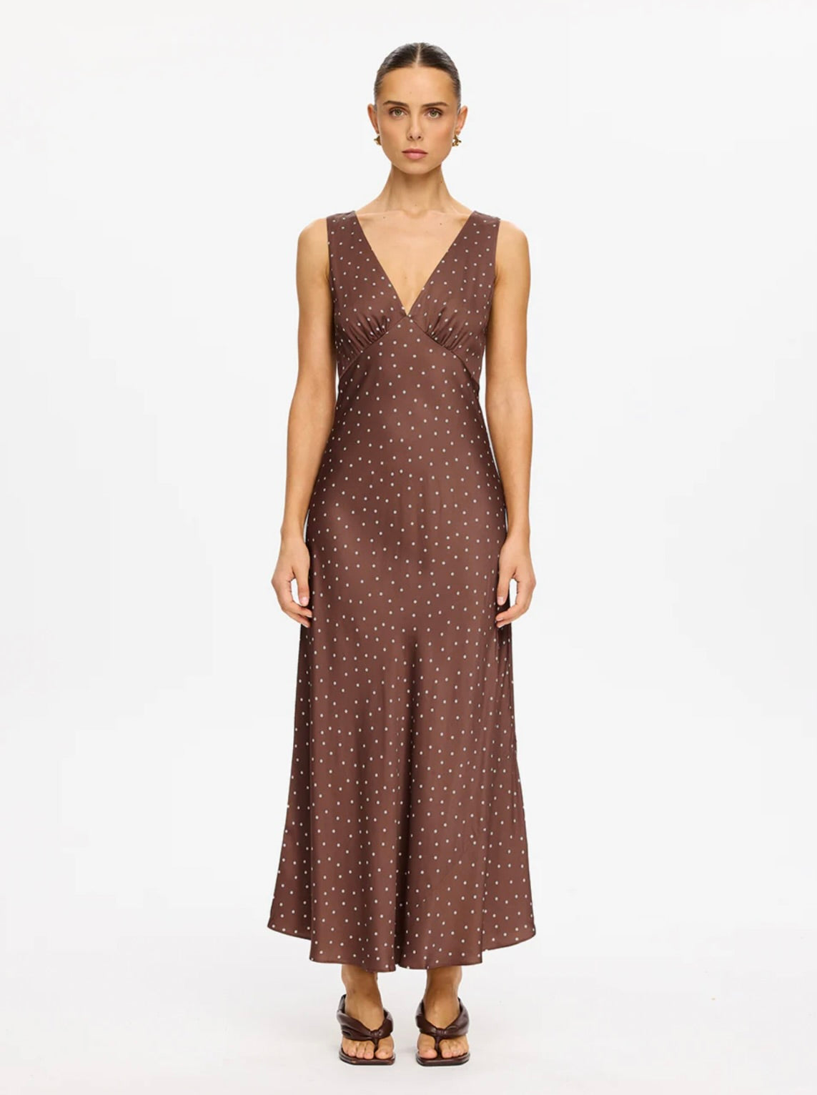 Chocolate Polka Drape