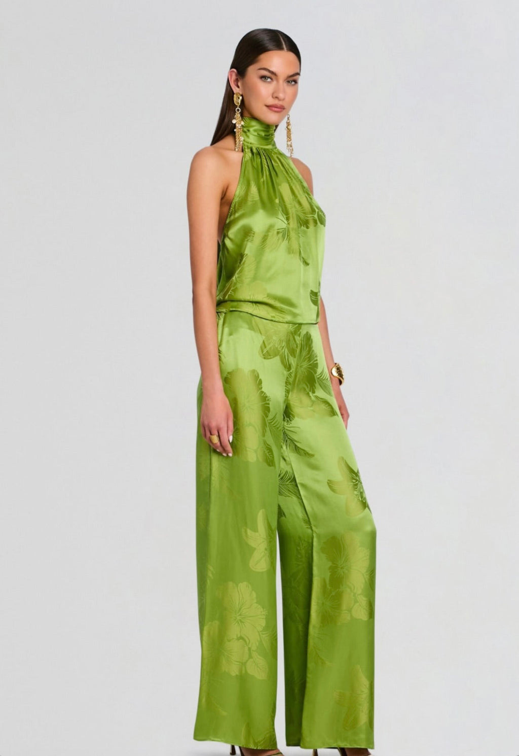 Mid-Rise Satin Pull-On