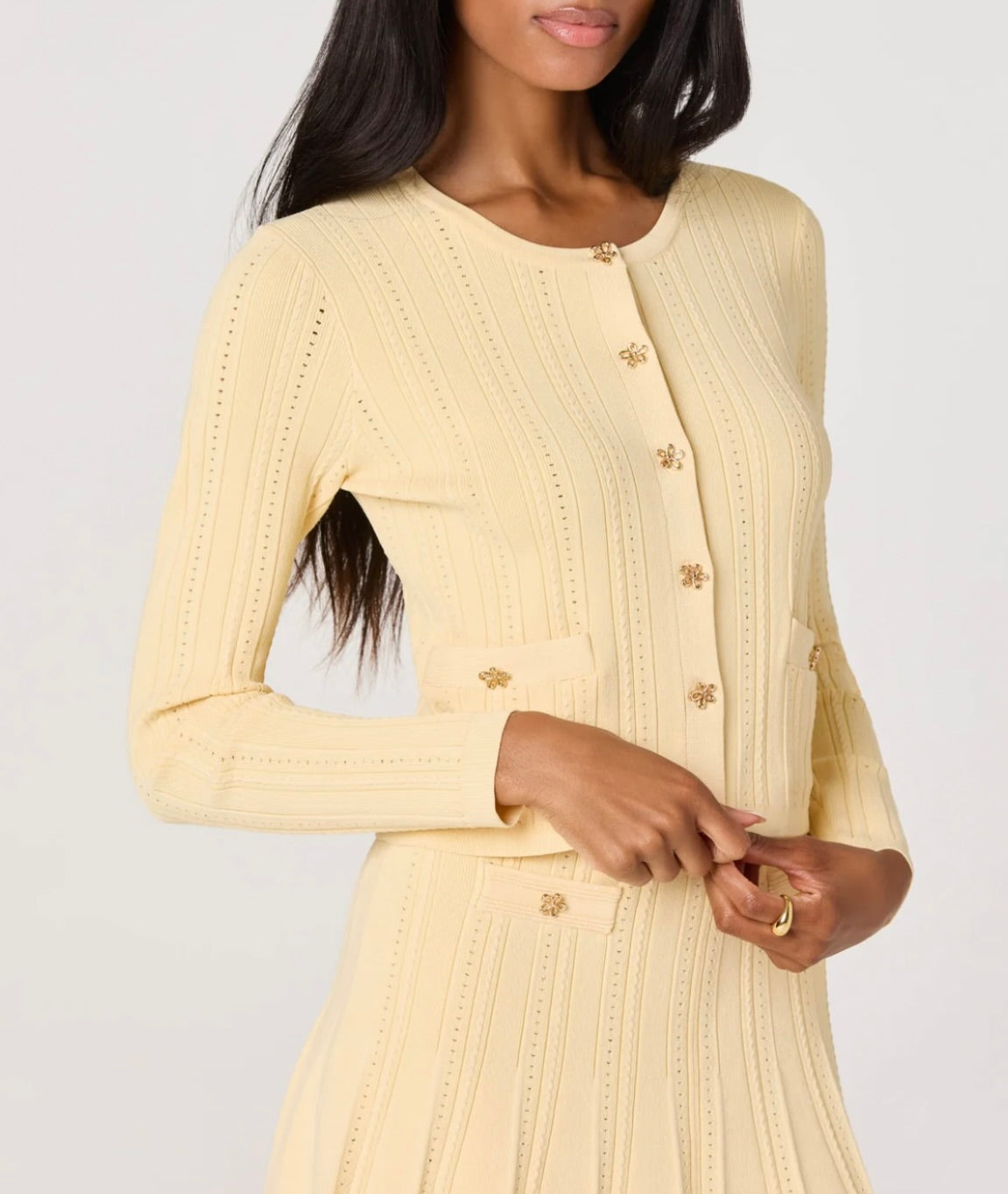 Butter Pointelle Cardigan