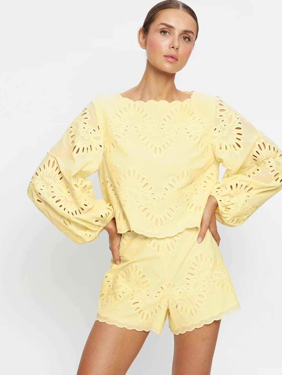 Butter Cotton Broderie Blouse