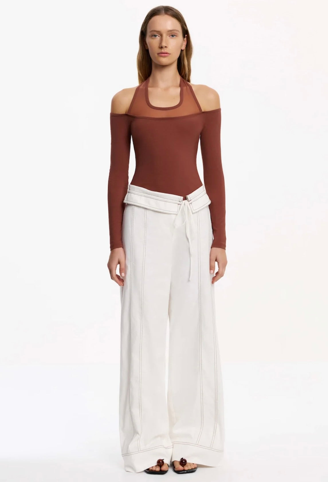 Fisherman-Style Foldover Waist Trousers