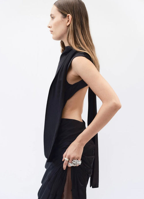Black Cowl Drift Maxi