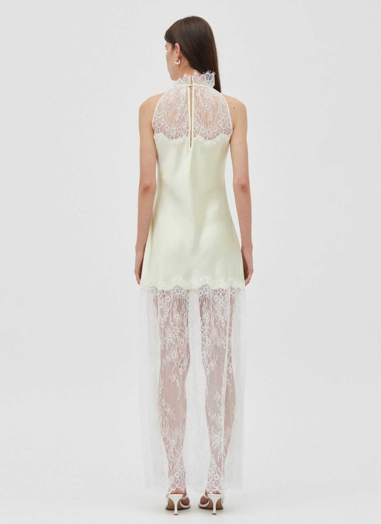 Lemonade Bias Lace Maxi