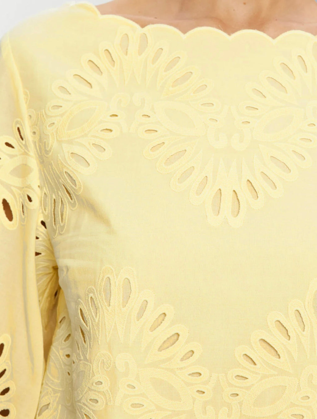 Butter Cotton Broderie Blouse