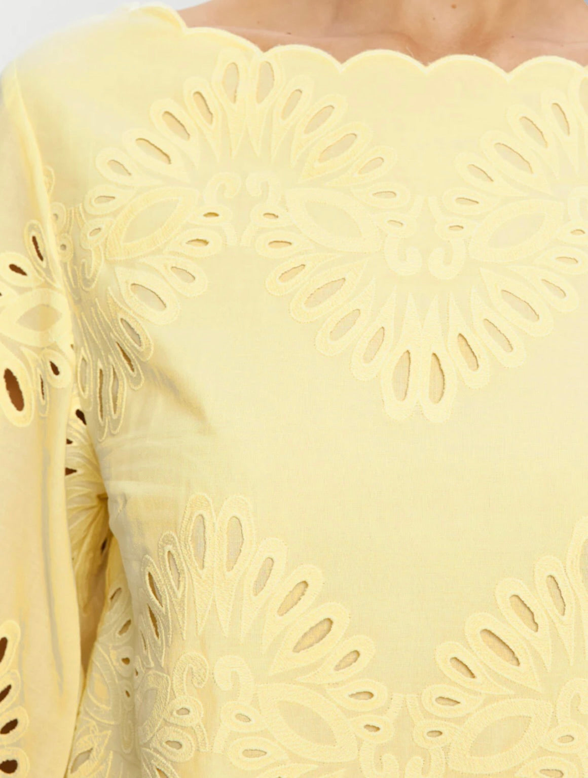 Butter Cotton Broderie Blouse