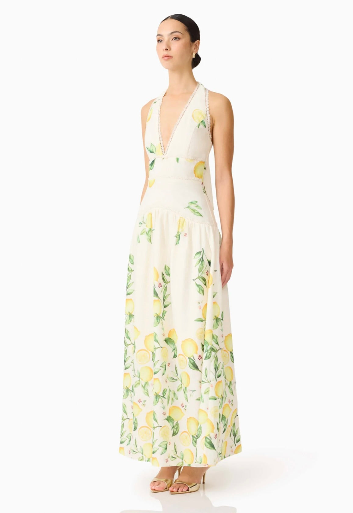Shirred Flow Gown