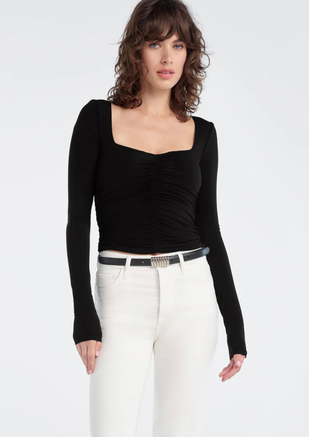 Black Ruched Tank
