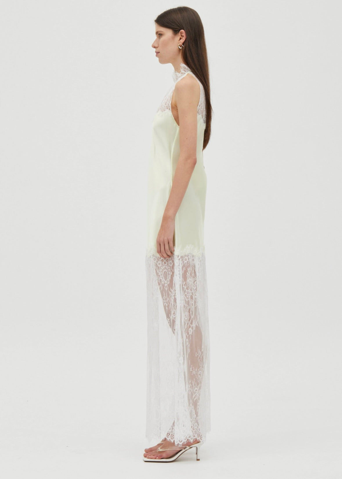 Lemonade Bias Lace Maxi