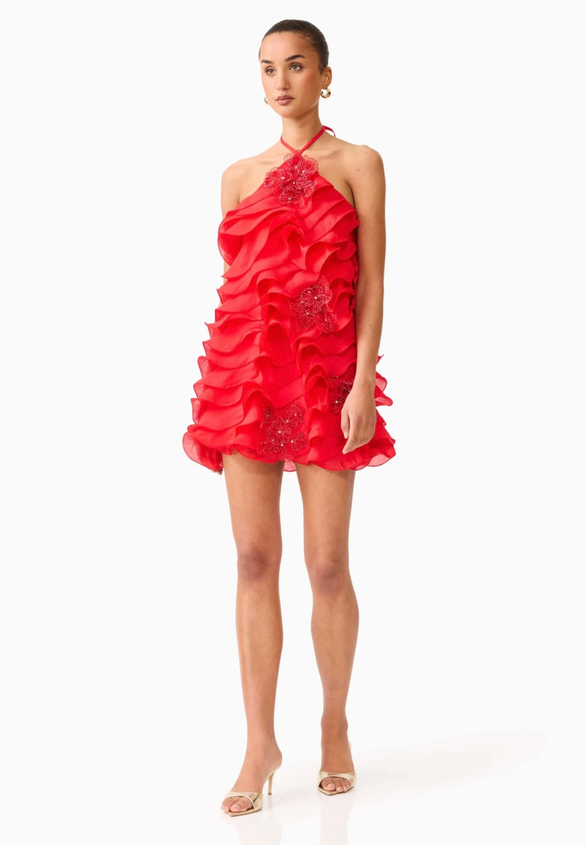 Vermilion Halter Mini