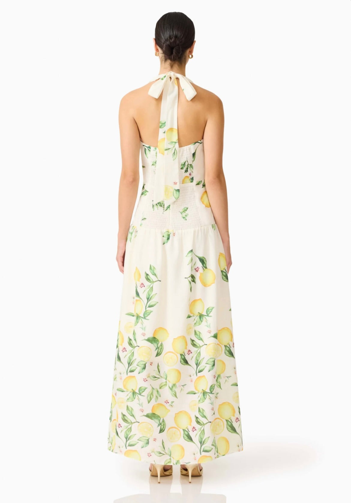 Shirred Flow Gown