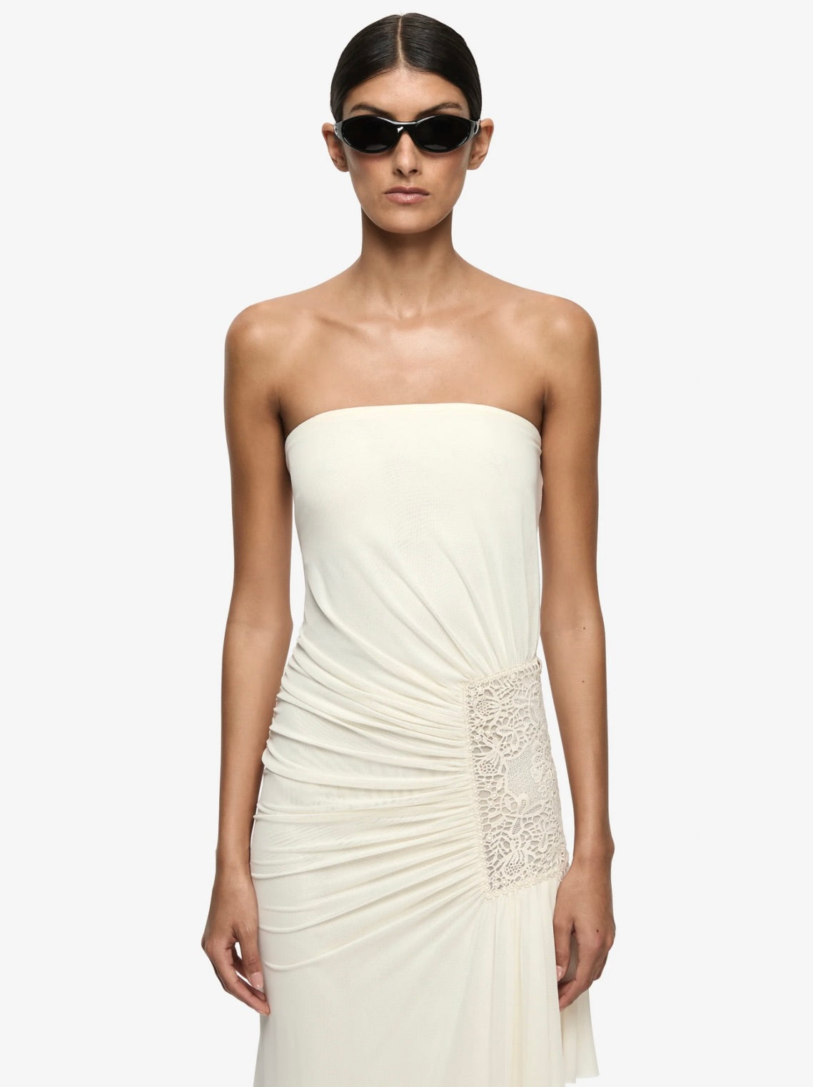 Buttercream Strapless Drape