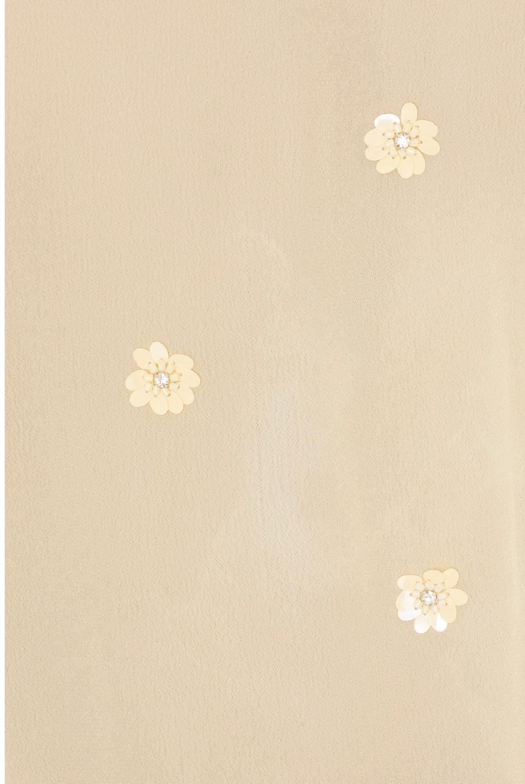 Pastel Yellow Sequin Sateen Dress