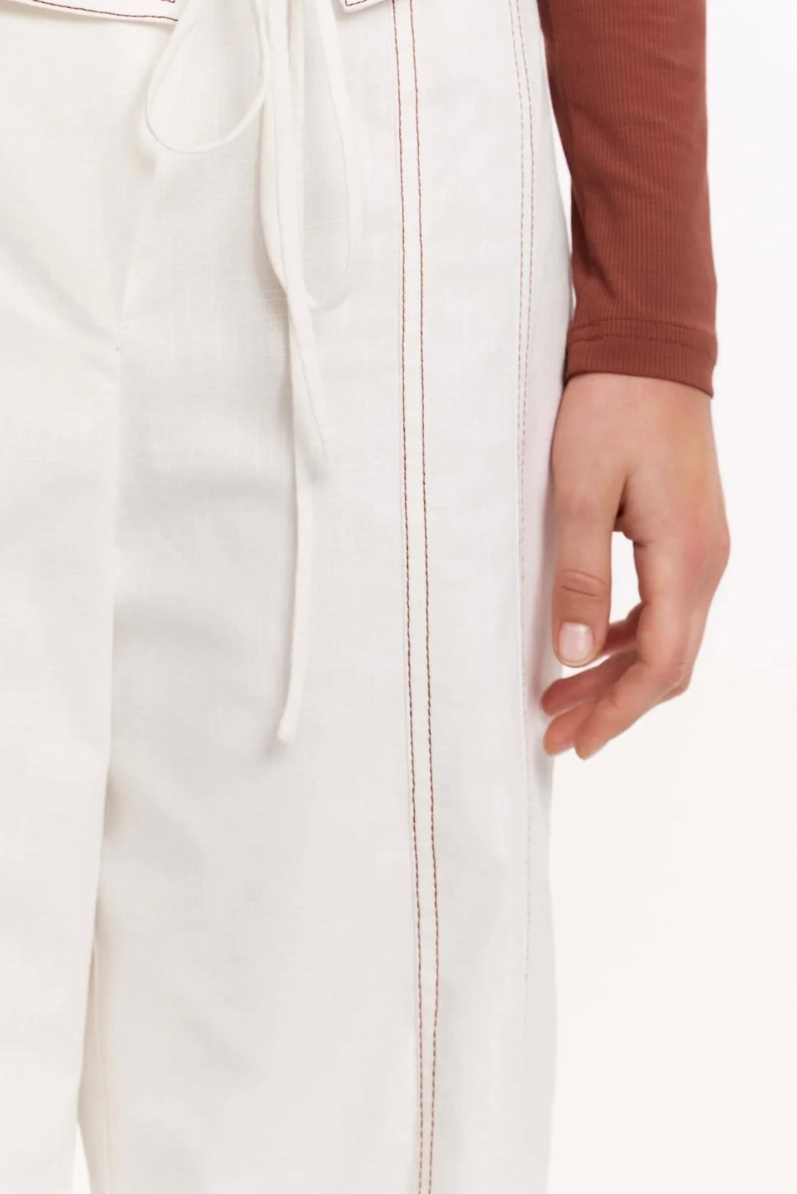 Fisherman-Style Foldover Waist Trousers