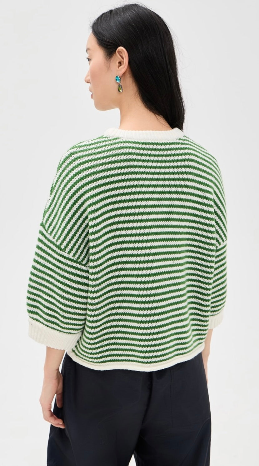 Ribbed Crew Neck in Supple Wool Blend