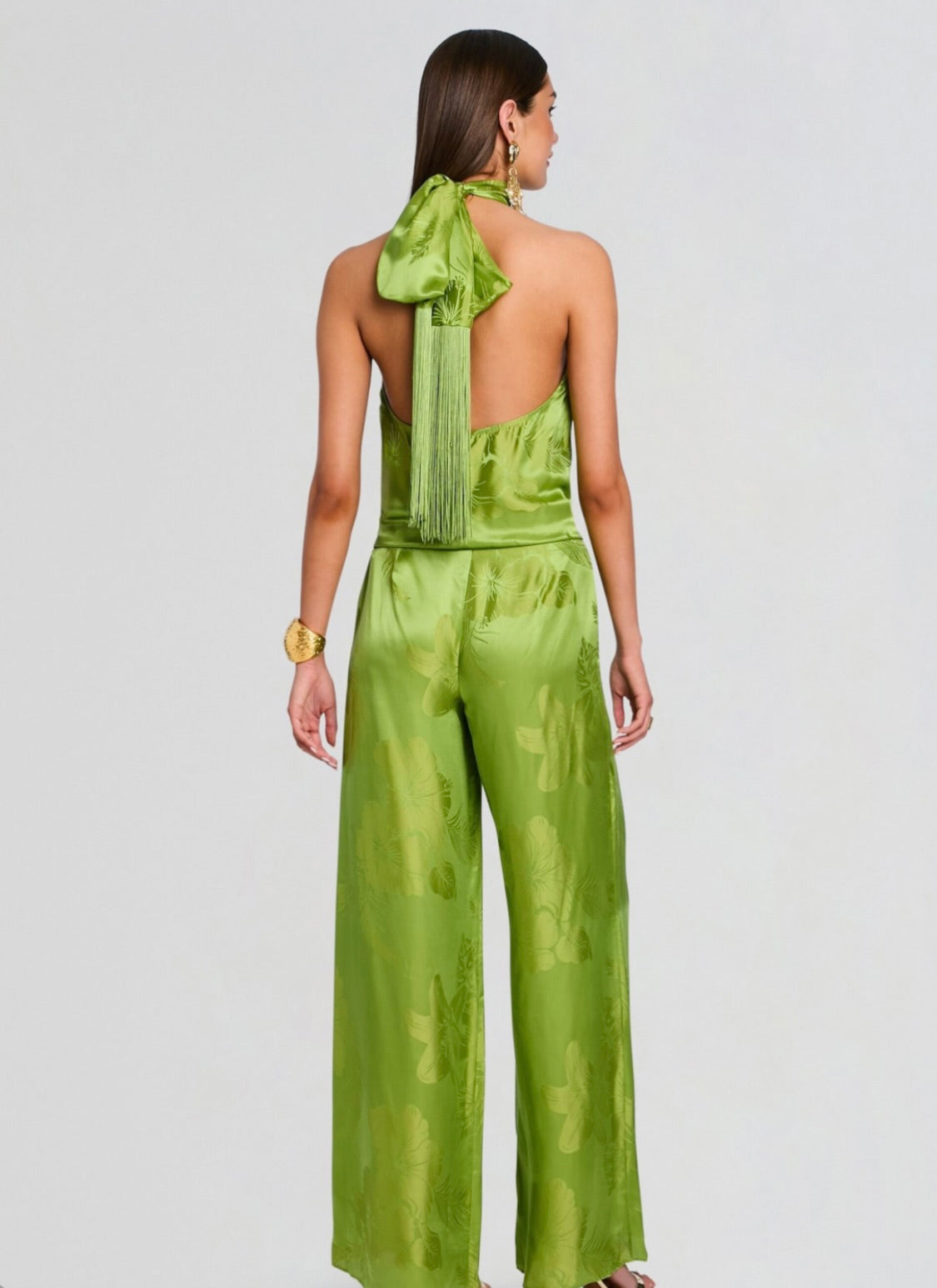 Mid-Rise Satin Pull-On