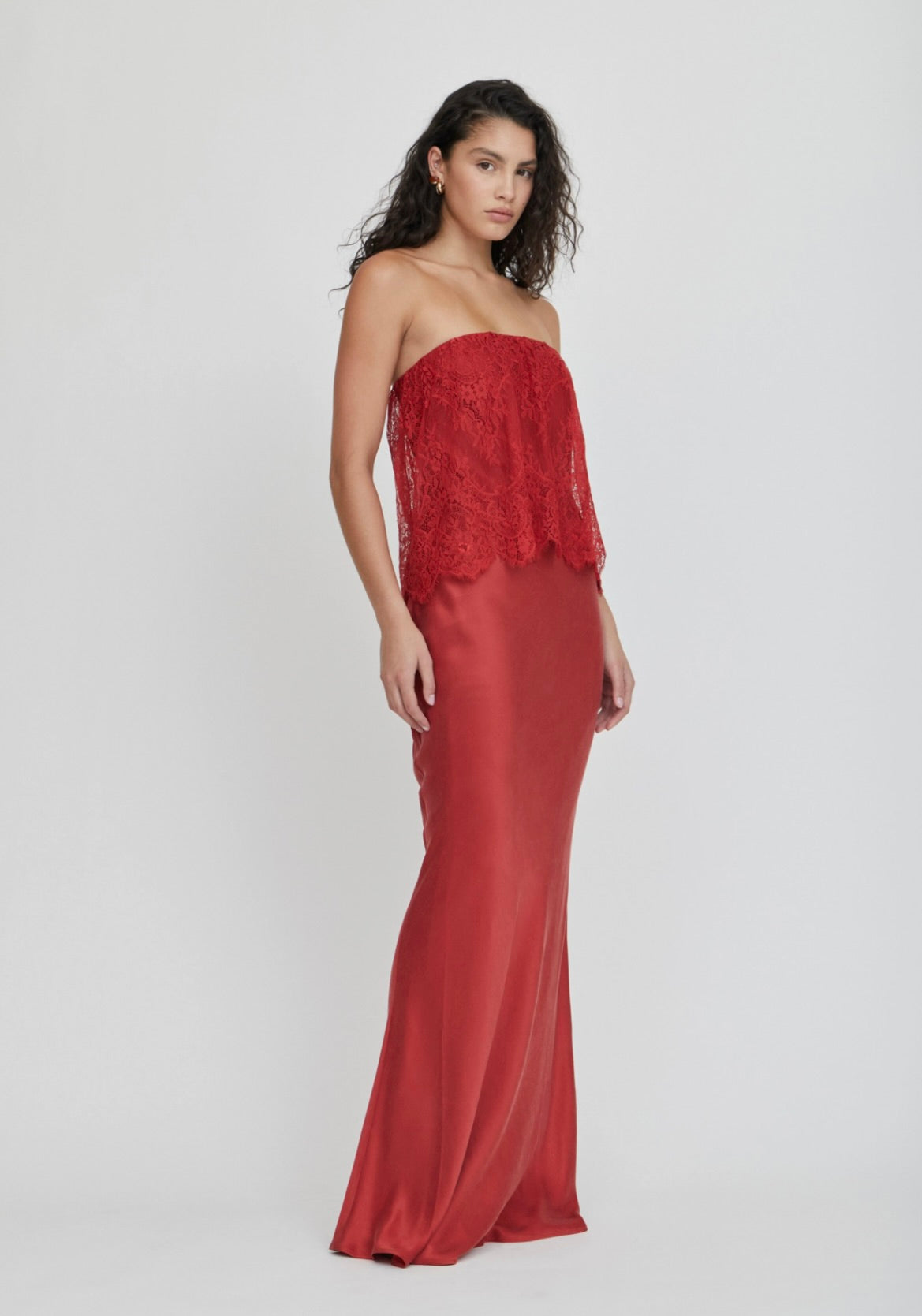 Crimson Bias Lace