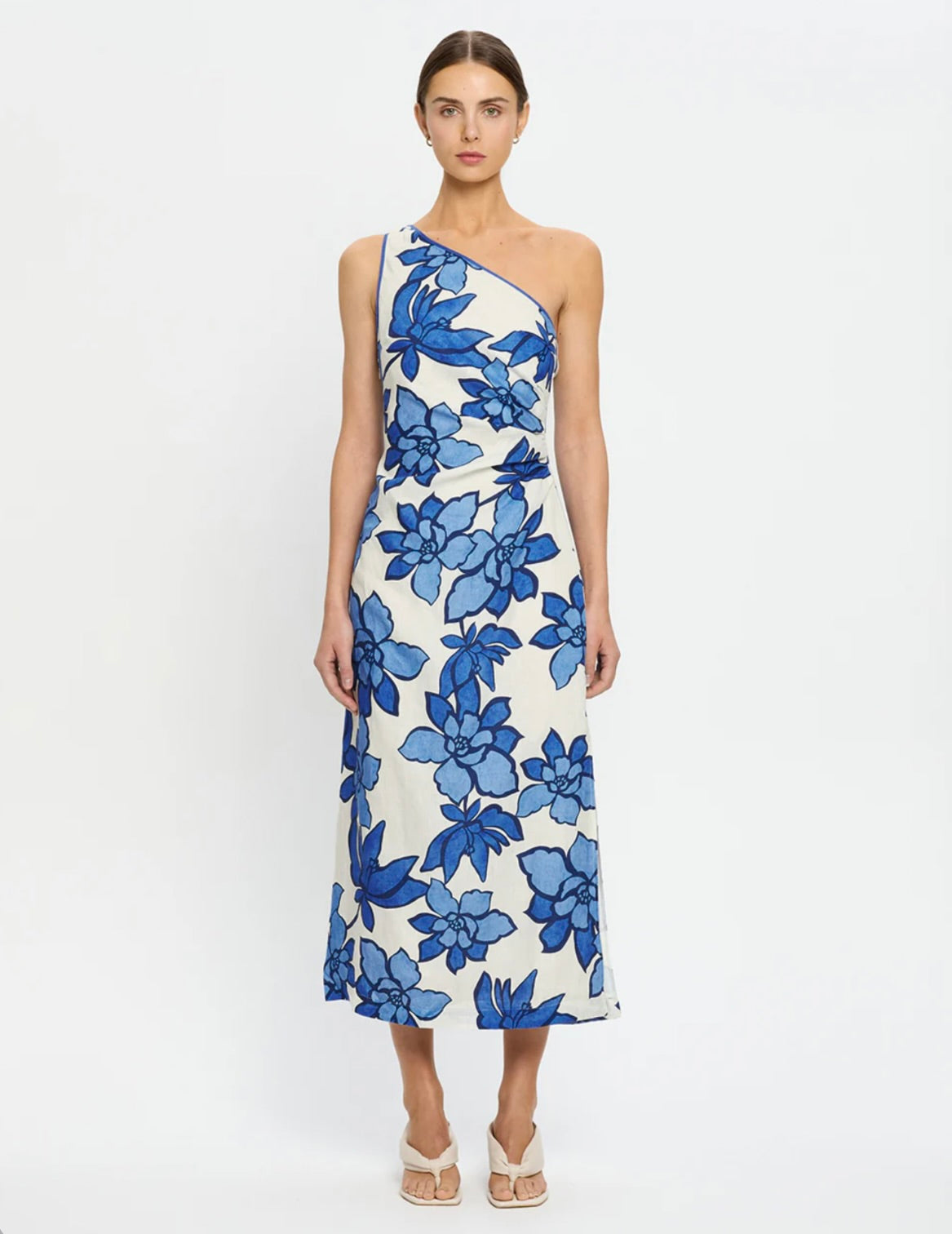 Tonal Blue Flared Column