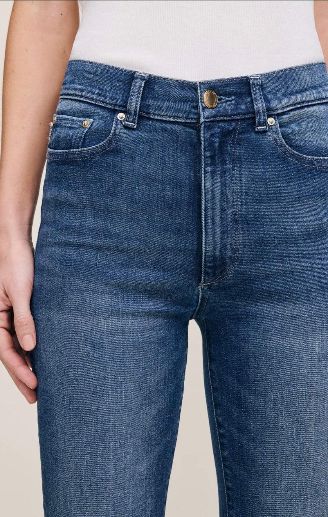Oceanside High-Rise Straight Tapered Denim