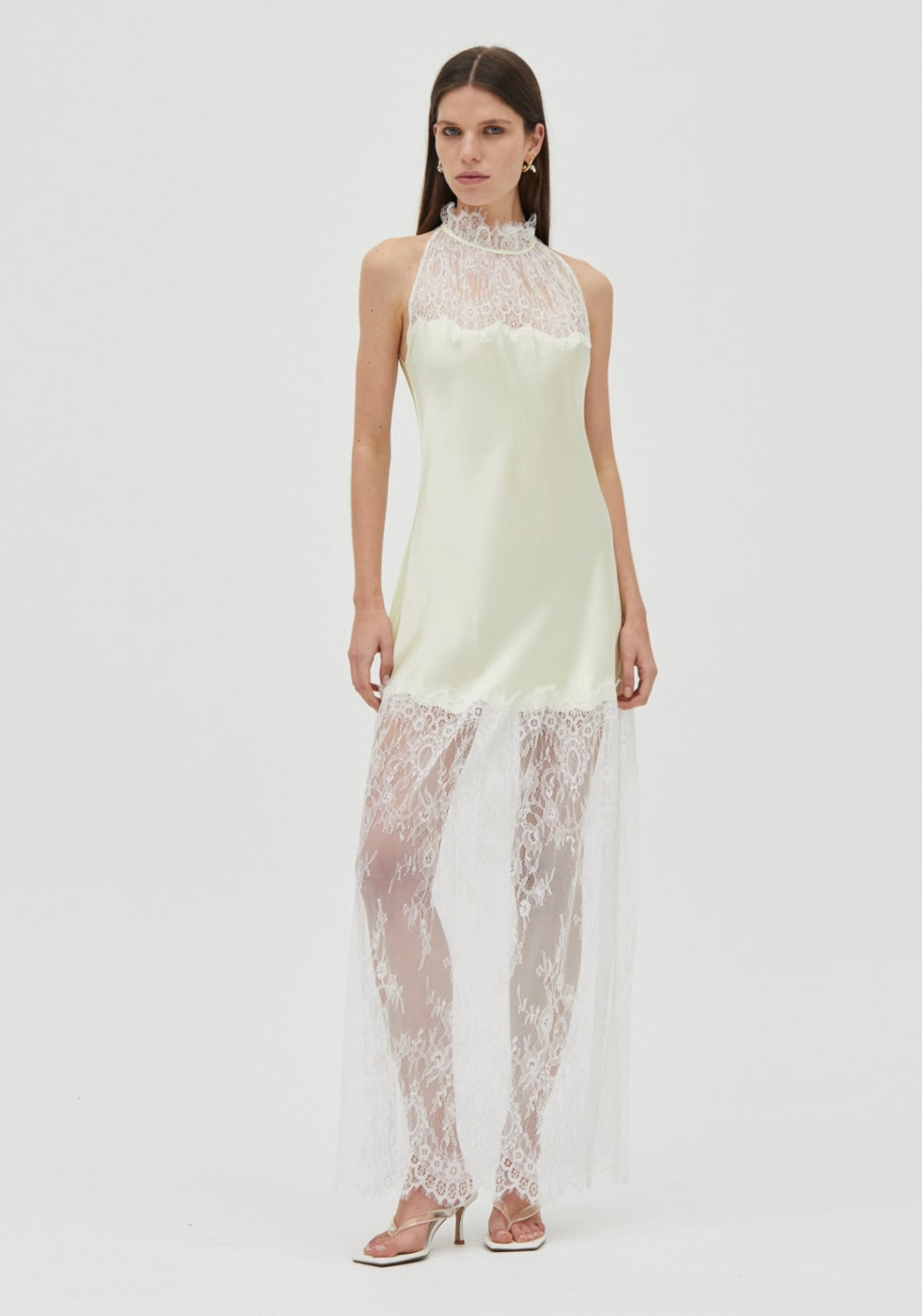 Lemonade Bias Lace Maxi