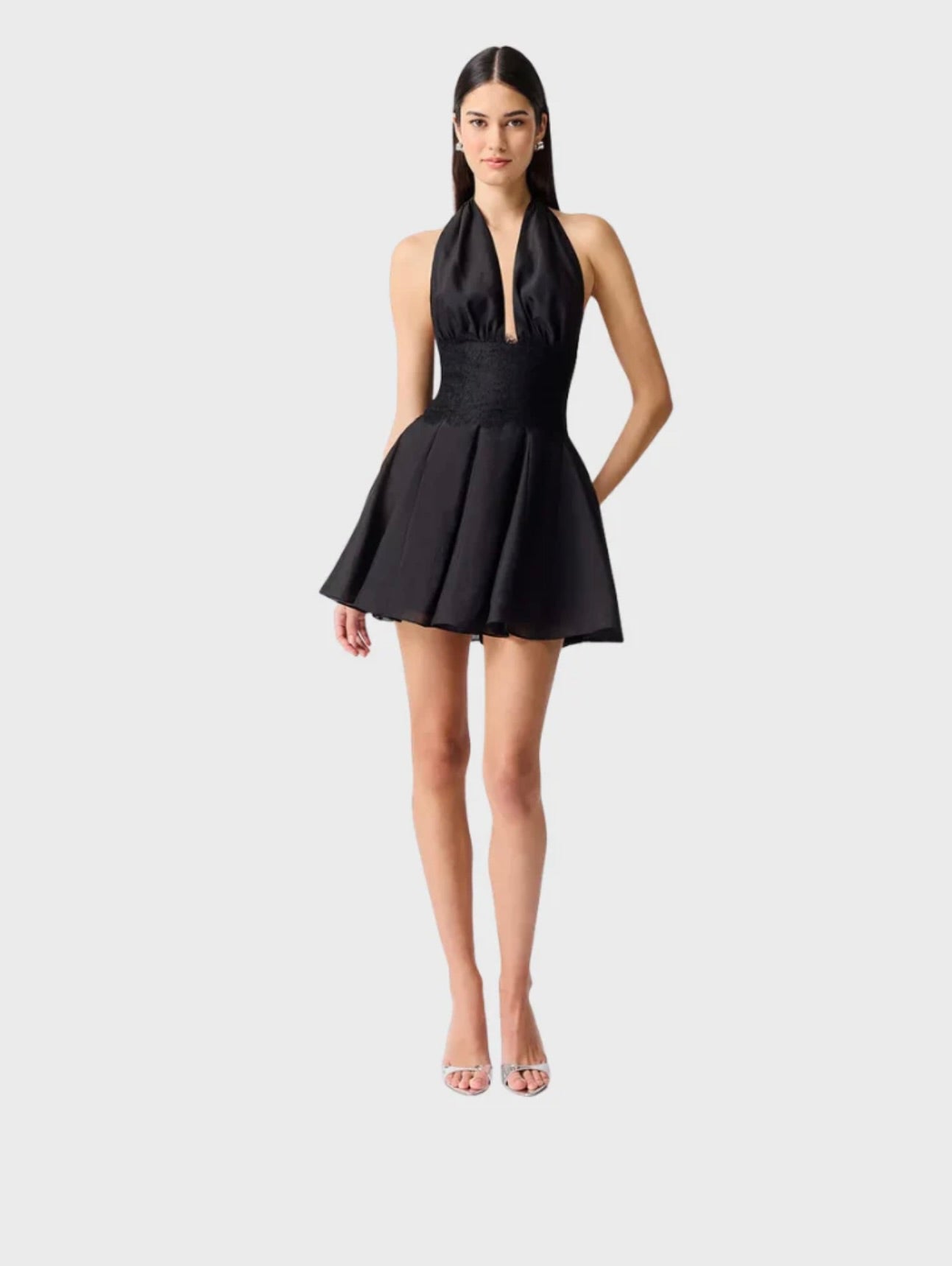 Black Organza Halter
