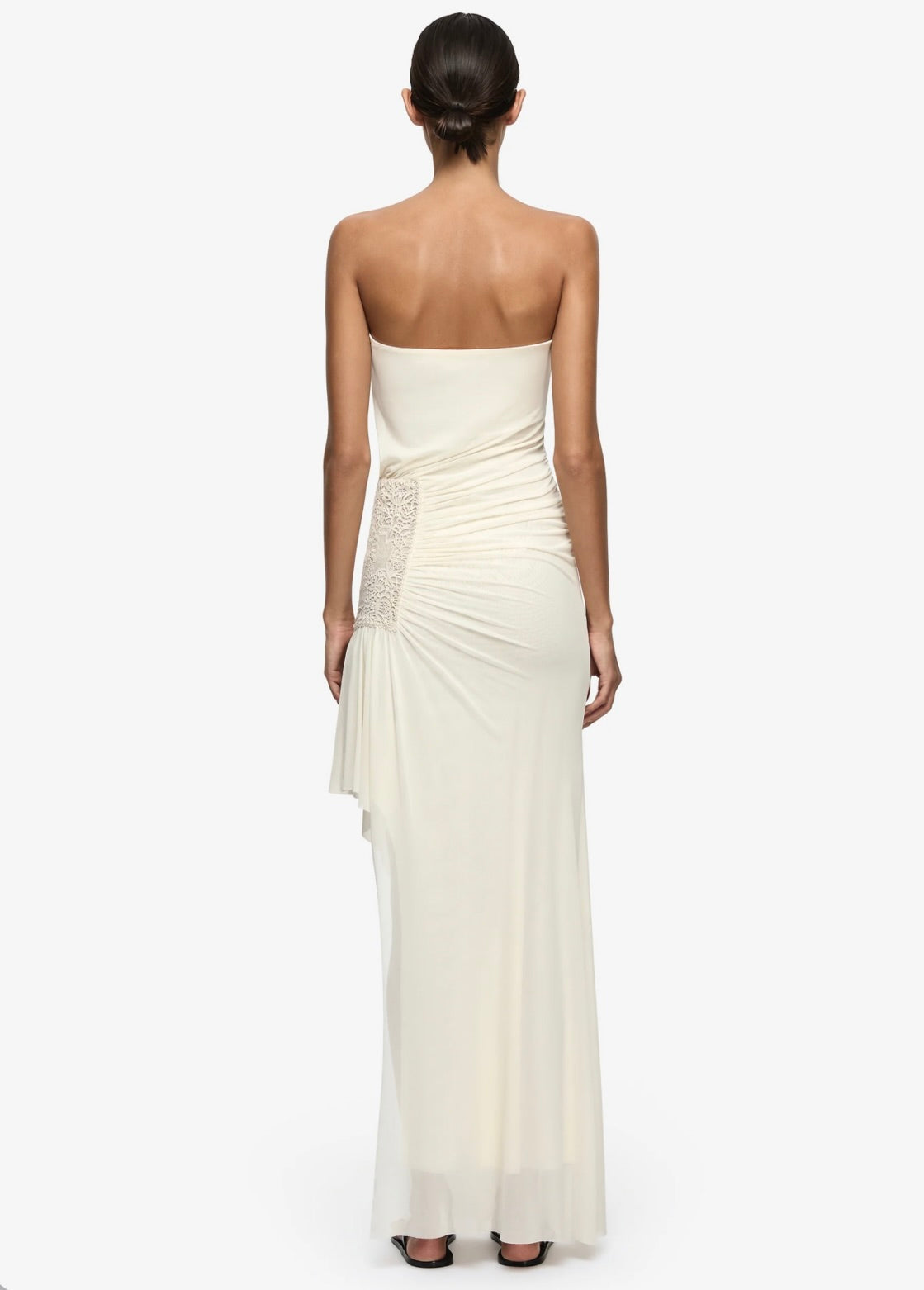 Buttercream Strapless Drape