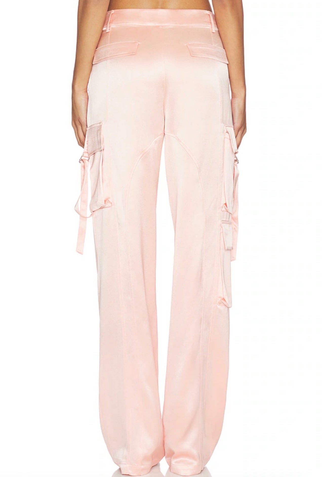 Ballet Slipper Silky Wide-Leg Pants