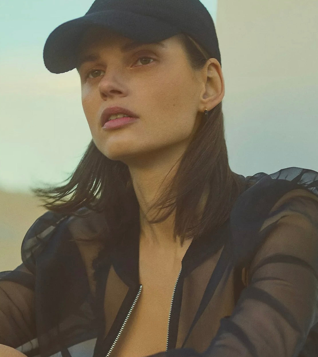 Black Lightweight Dad Cap with Back Clasp Adjustment